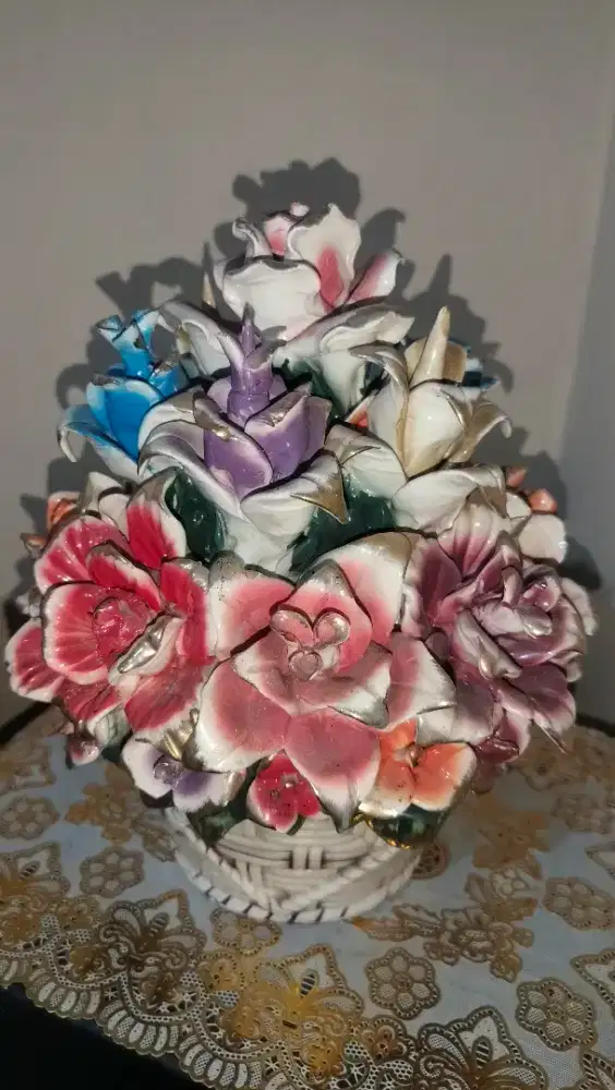 Jual Bunga Keramik Capodimonte Italia. 