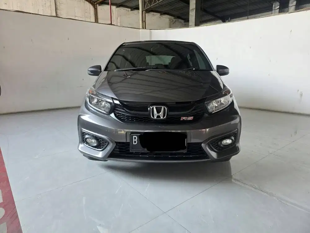 Honda Brio RS AT ( Matic ) 2021 Abu Abu Tua Km 60rban Mulus  ganjil JS