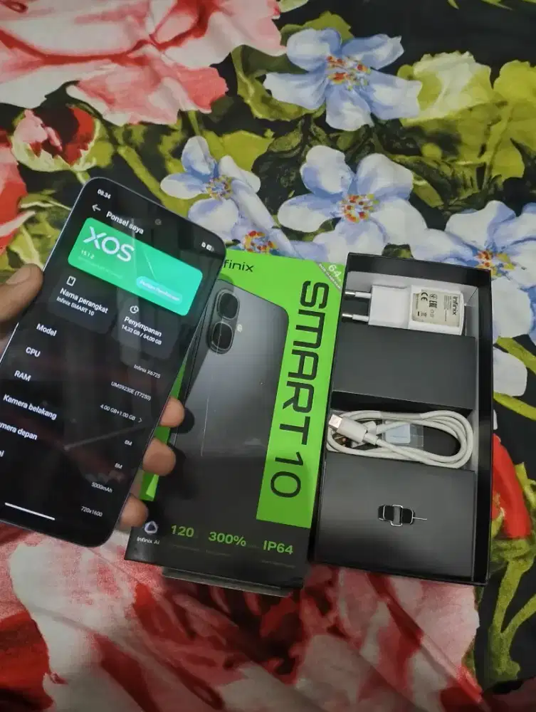 Infinix smart 10 biru