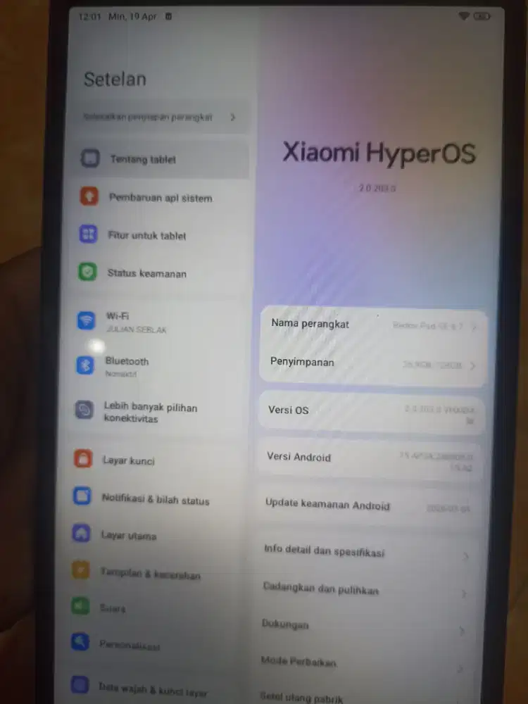 REDMI PAD SE 8, 7 FULLSET LIKE NEW