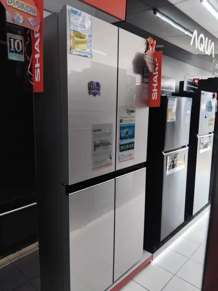 Kulkas Sharp 401L 180watt Inverter Multiple Door