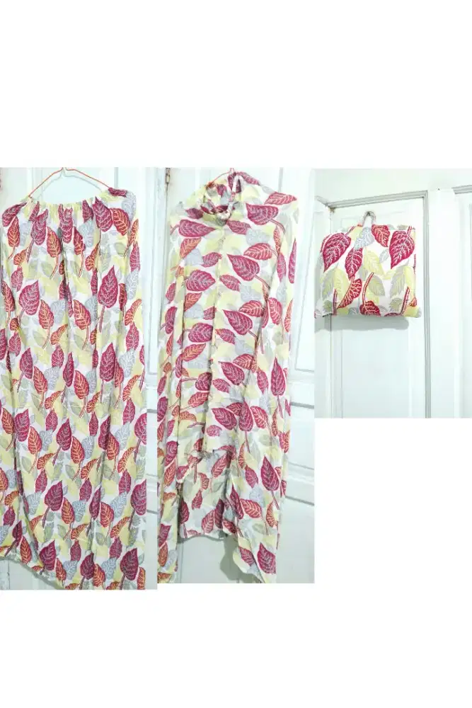 Mukena rayon motif ukuran M