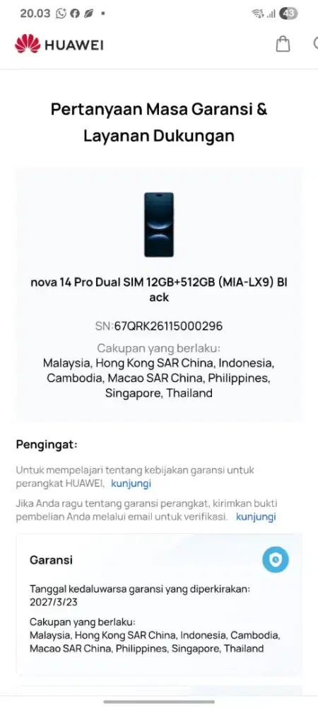 Jual hp bekas review Huawei Nova 14 Pro 12/512 seminggu pakai