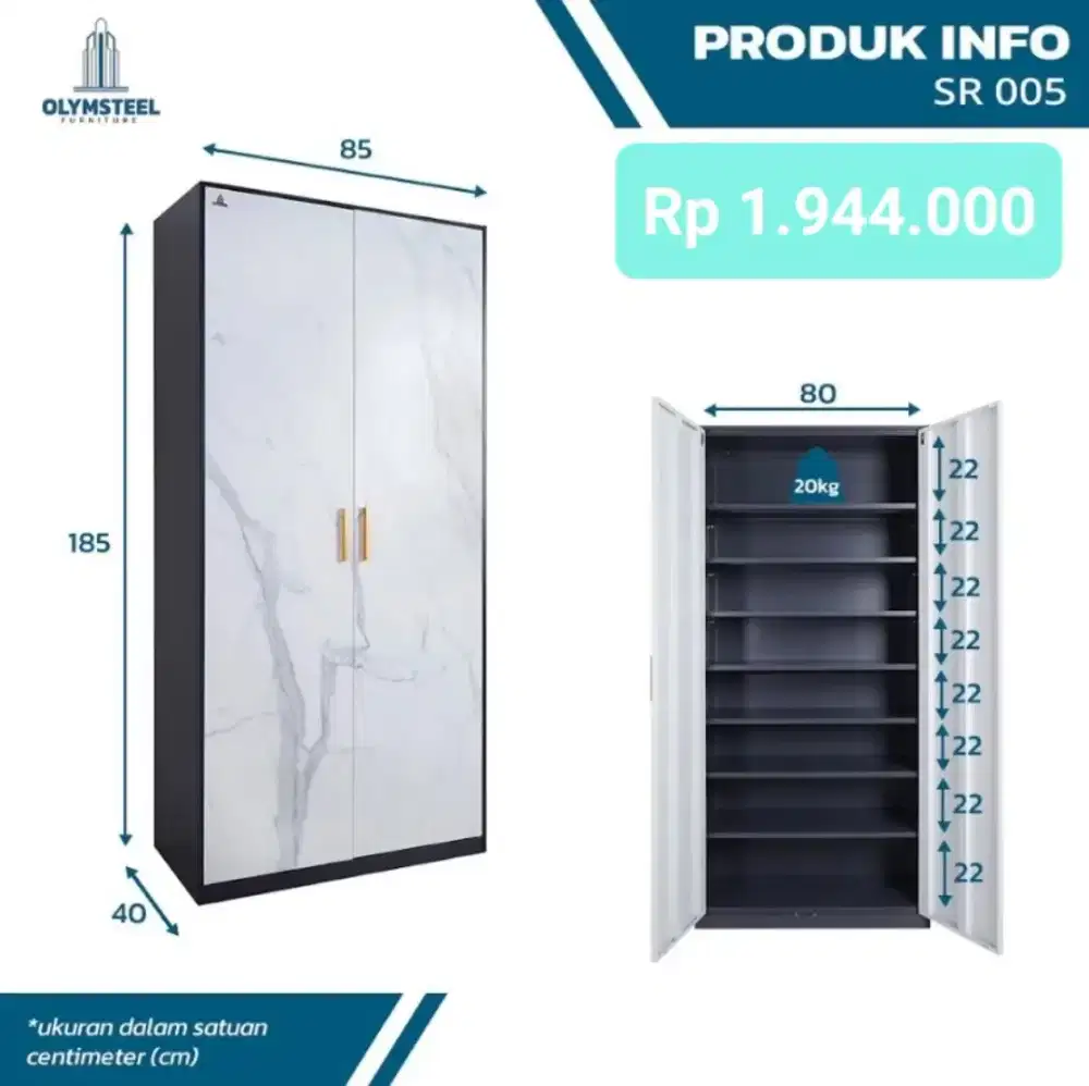 Lemari Sepatu Bahan Besi Murah Area Jogja (dwi)