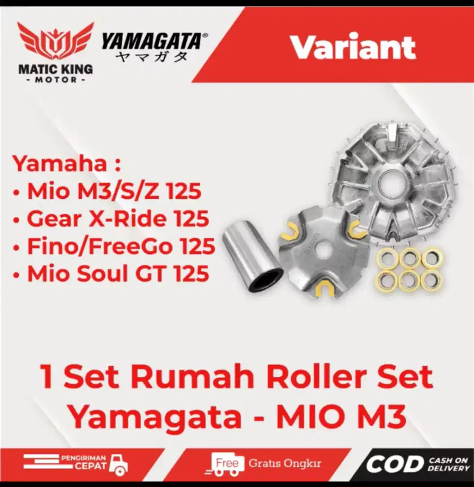 Roller set dan vanbelt yamaha
