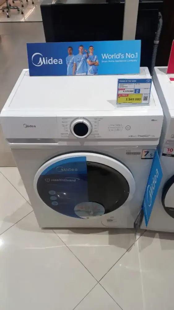 MIDEA WM FRONT LOADING 7.5 KG