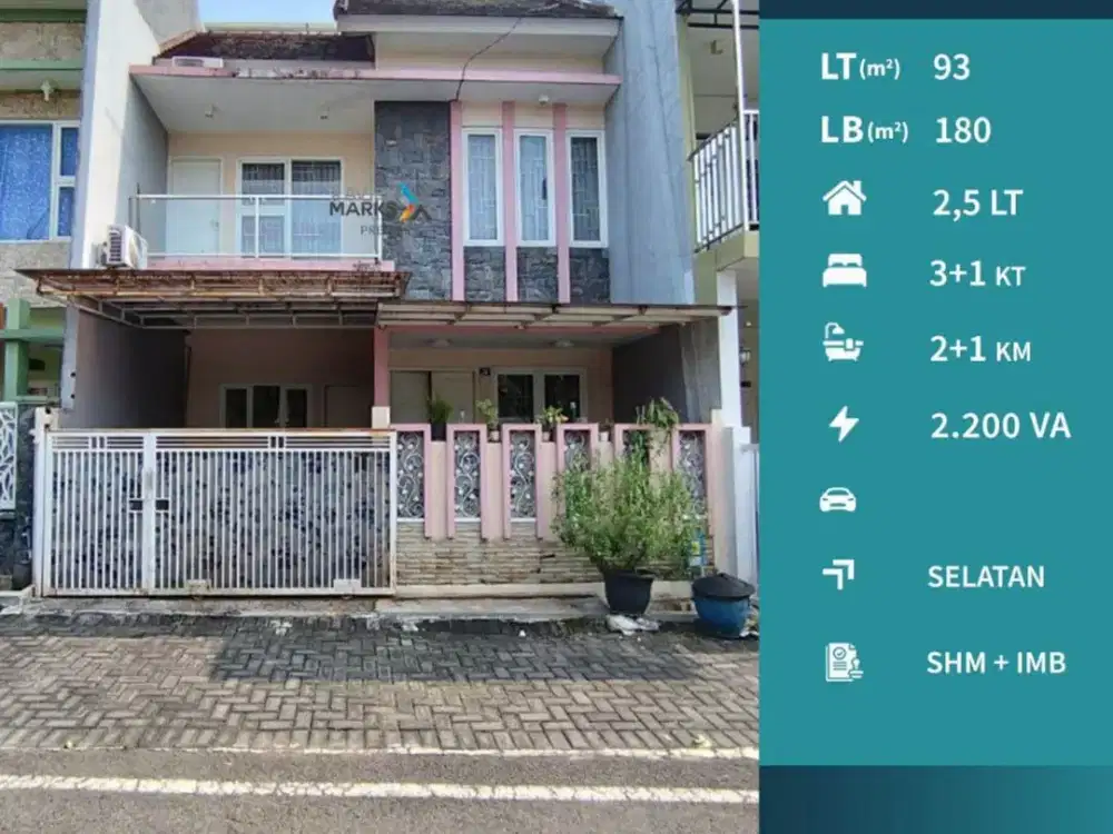 Dijual Rumah Minimalis 2,5Lt Dg Furnish Ada Laundry Area Siap Huni Lokasi Tengah Kota Dekat Rsia Puri Bunda dan Dekat Stasiun Blimbing di Sulfat