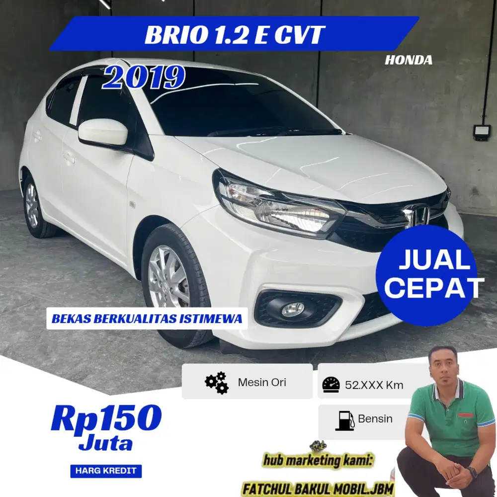 Honda BRIO 1.2 E CVT 2019