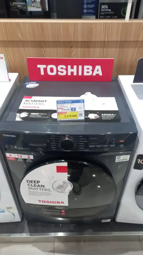 TOSHIBA WM FRONT LOADING 9.5 KG