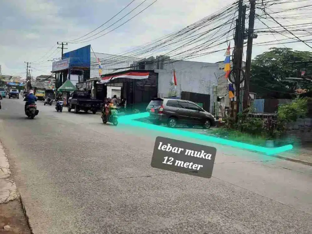 TANAH PINGGIR JALAN RAYA PARUNG LEGOK TANGERANG BANTEN