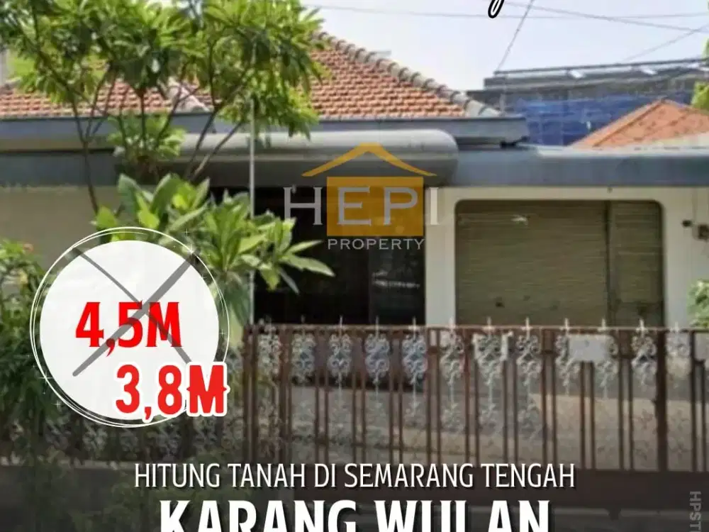 Dijual Rumah Hitung Tanah di Karangwulan Semarang Tengah