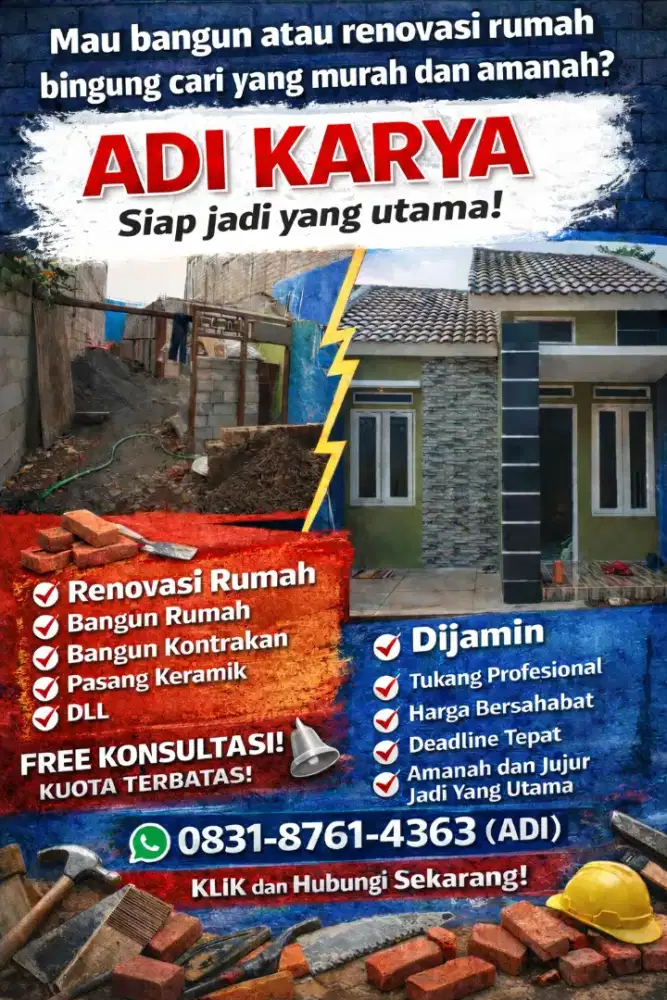 Jasa bangun rumah/renovasi dll