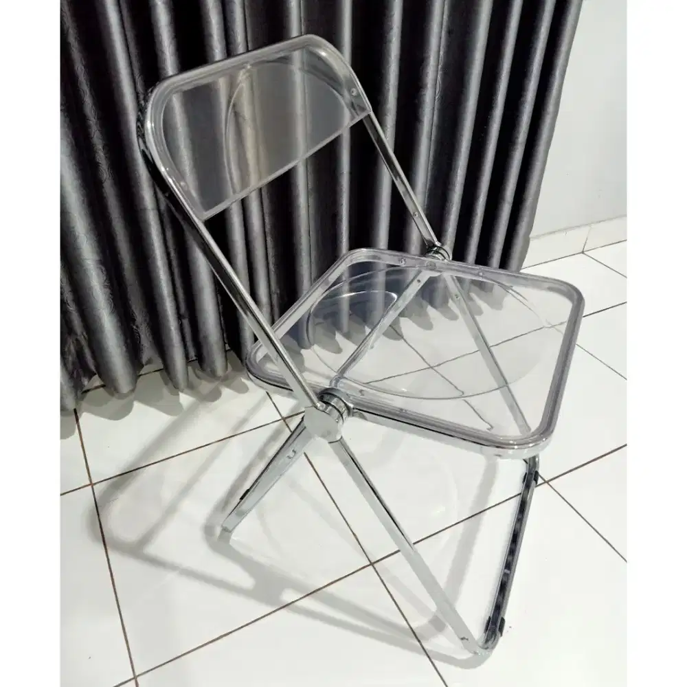 KURSI LIPAT AKRILIK TRANSPARAN PREMIUM