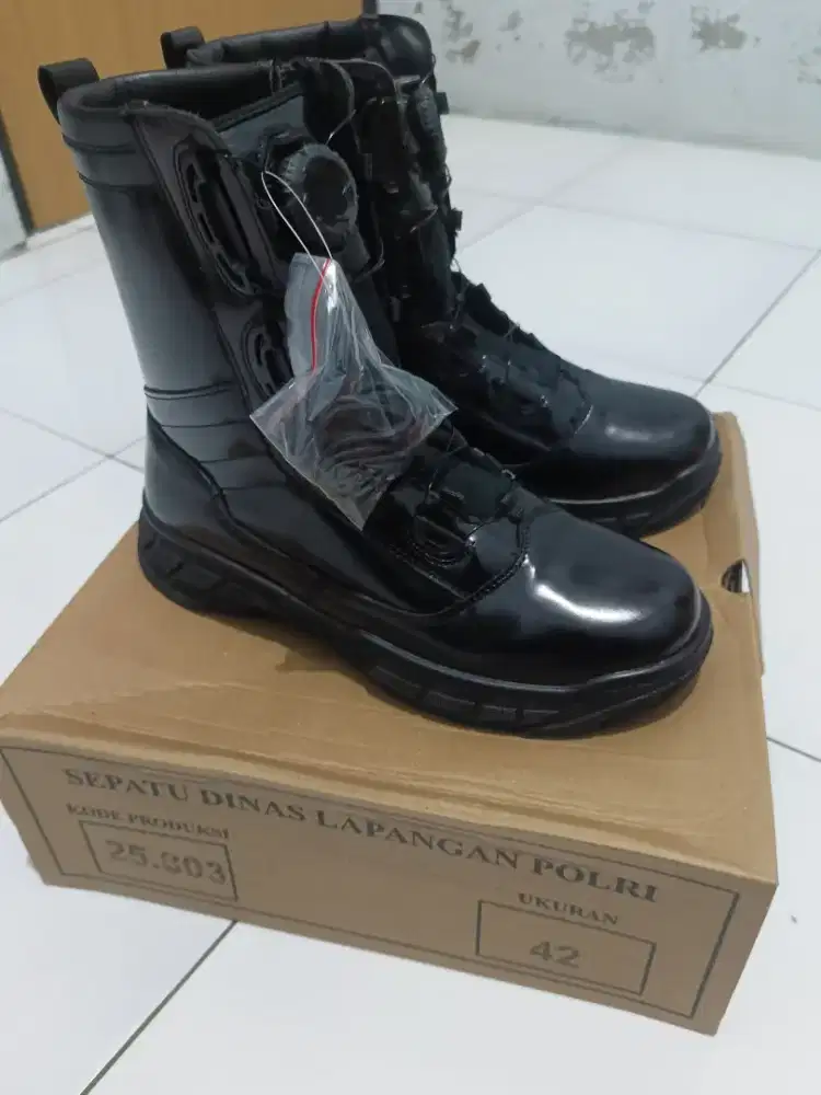 Sepatu Dinas Lapangan Polri Pria
