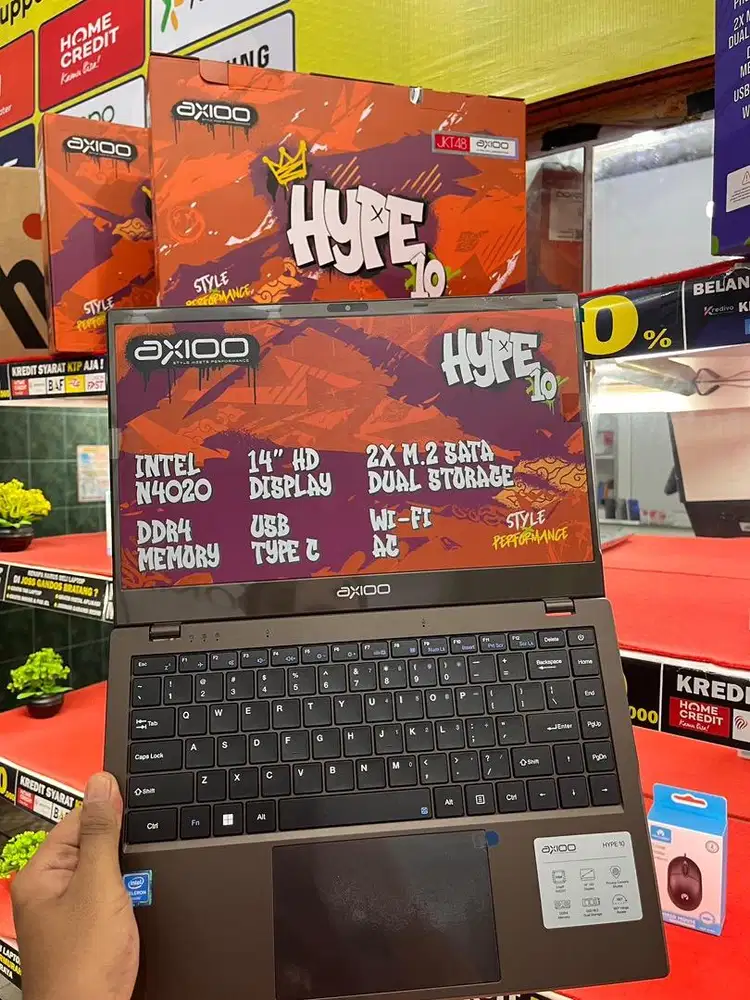 LAPTOP BARU DANA PELAJAR | AXIOO HYPE 10 BISA KREDIT 0 DP