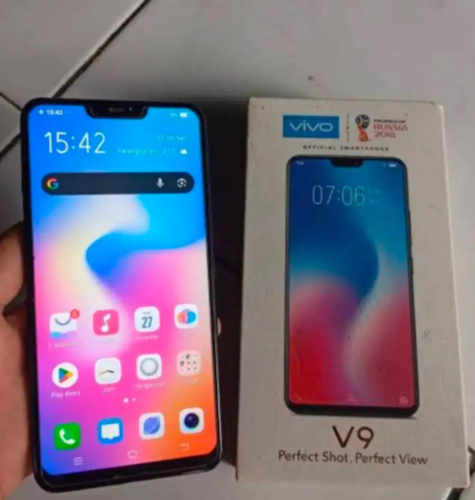 HP Vivo V9 siap pakai terawat dari baru