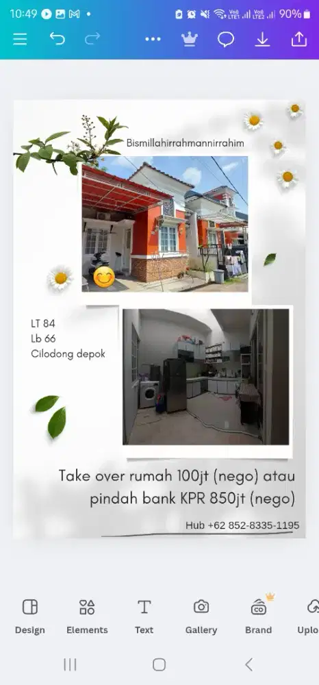 Rumah takeover cilodong