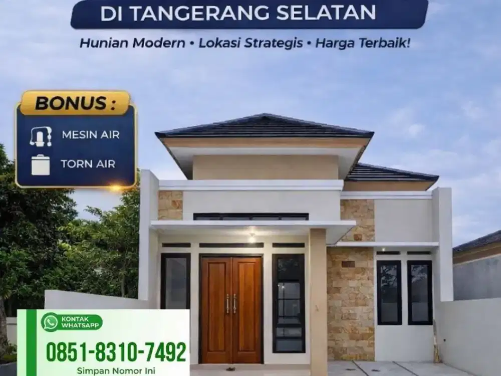 Rumah Baru 1 Lantai Modern Minimalis di Pamulang Tangsel
