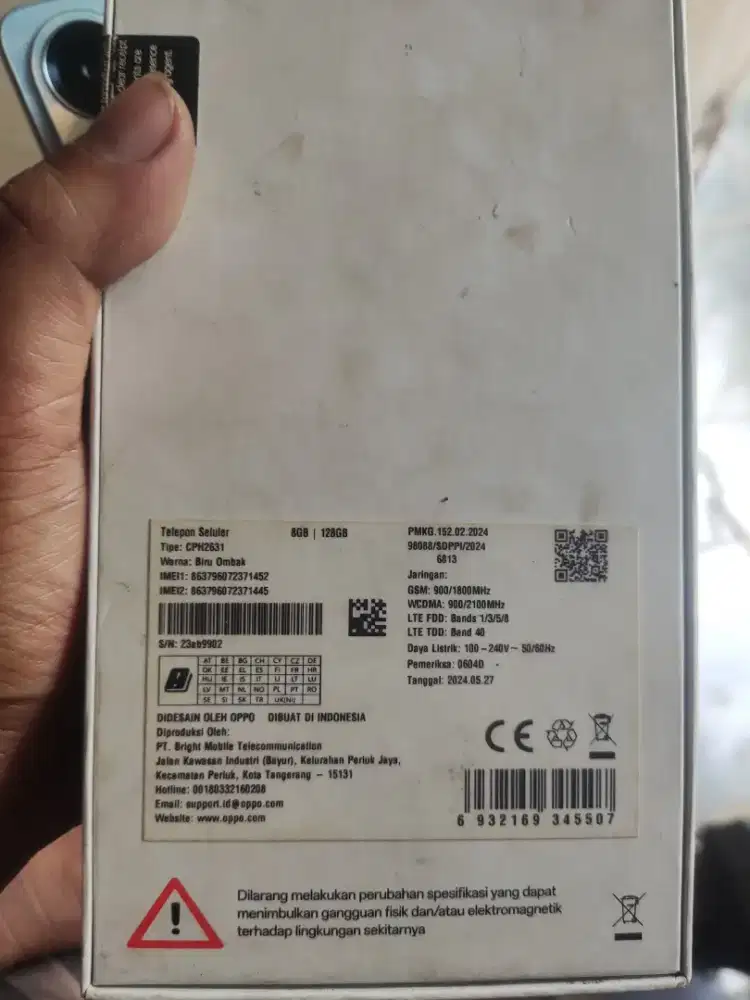 Oppo A60 8/128 Minus jual cepat