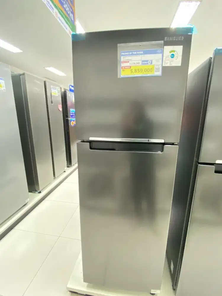 READY SAMSUNG REFRIGERATOR 2 DOOR 268L BLACK