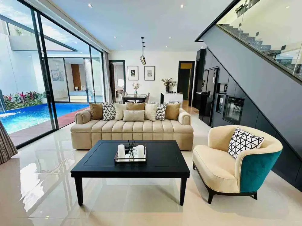 DIJUAL VILLA READY UNIT BARU DENGAN DESIGN MINIMALIS DI BERAWA CANGGU