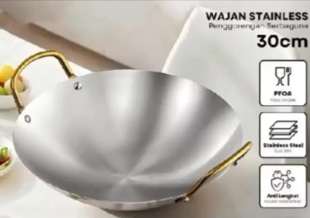 Wajan Stainless Free Ongkir Jabodetabek