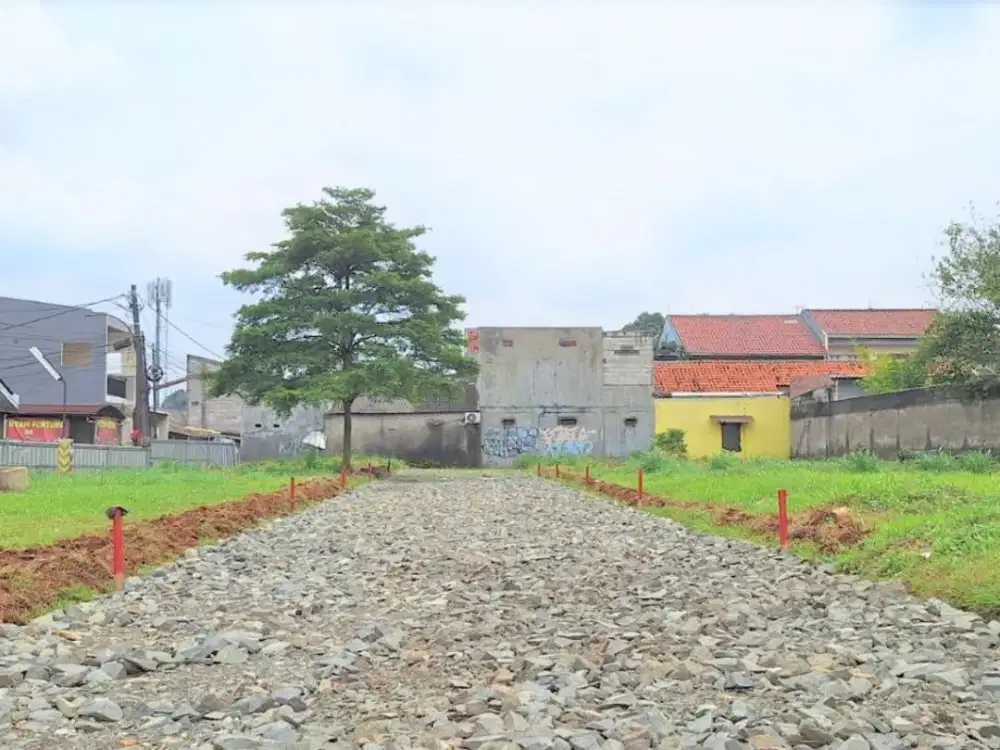 Kavling 300 Juta-an Dekat Tol Pamulang, Row Jalan Masuk Mobil Lega