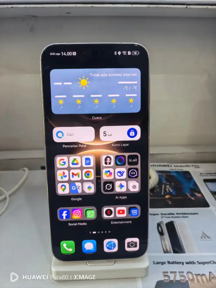 Huawei Mate 80 Pro Black,Green,Gold 16/512 GB , Cicilan 0% 24 Bulan