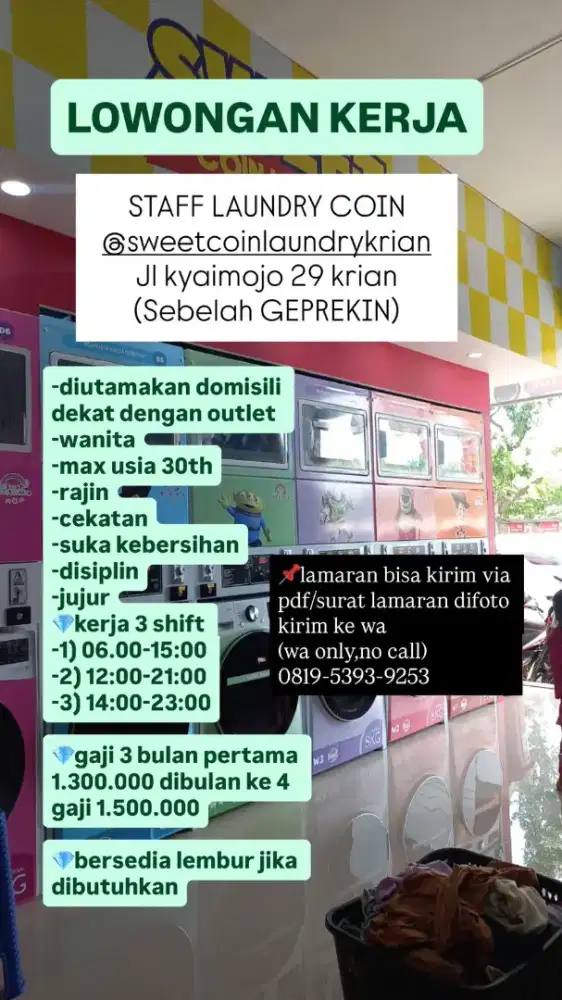 Loker Staff Laundry Koin