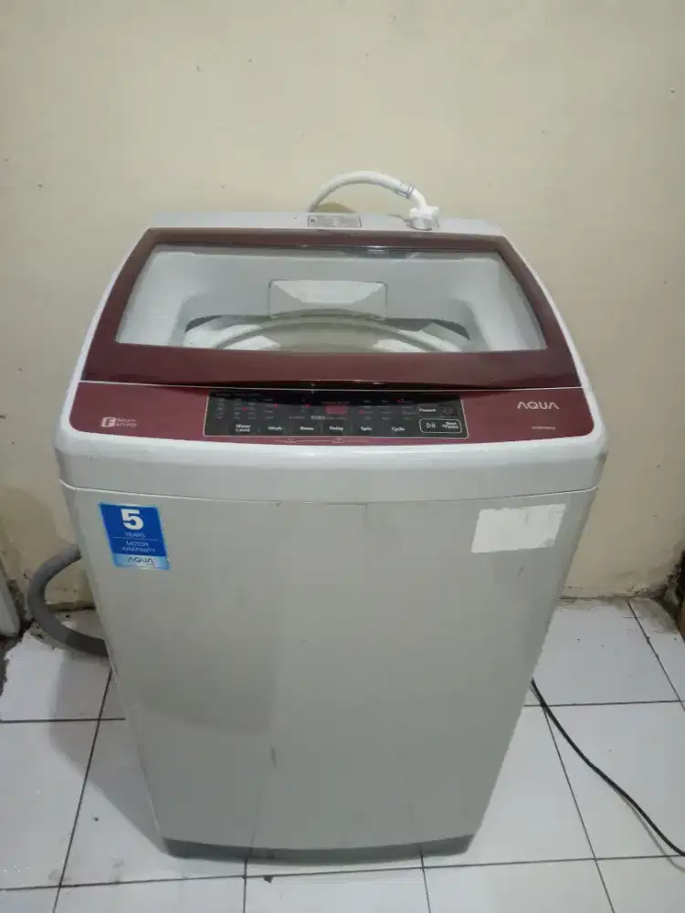 Mesin cuci 1tbg merk Aqua AQW-98DD full otomatis