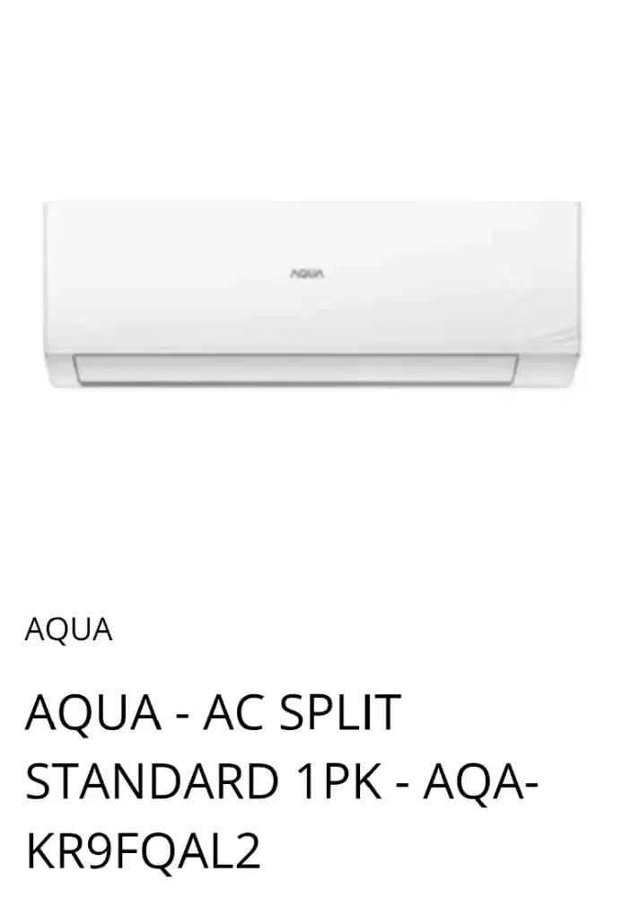 AC standard AQUA 1 pk turbo cool AQA-KR9FQAL2