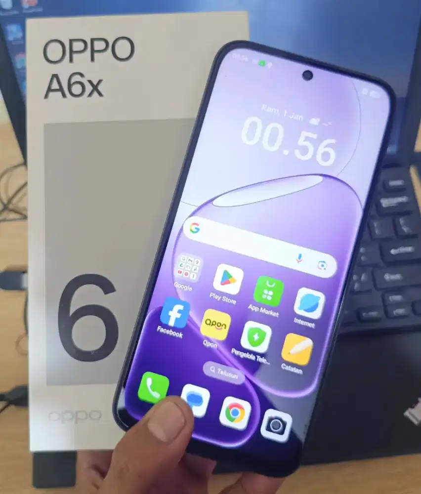 HP OPPO A6 Ram 6+12gb INTERNAL 256gb FULLSET BOX GARANSI ON