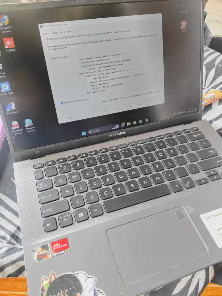 Laptop Asus Vivobook X412DAP