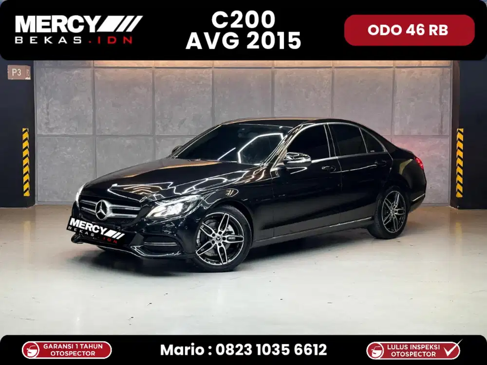 Odo 46 rb !! C200 Avantgarde Mercedes Benz Tahun 2015