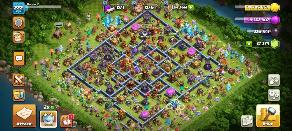 COC TH 16 + Gems berlimpah