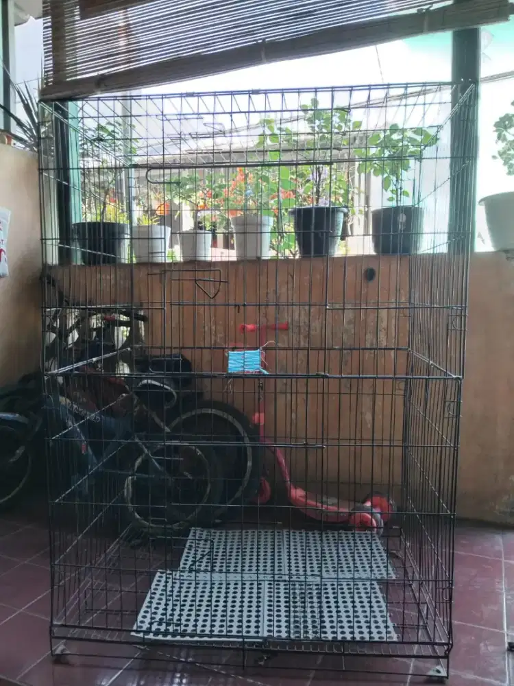 KANDANG KUCING TINGKAT 3