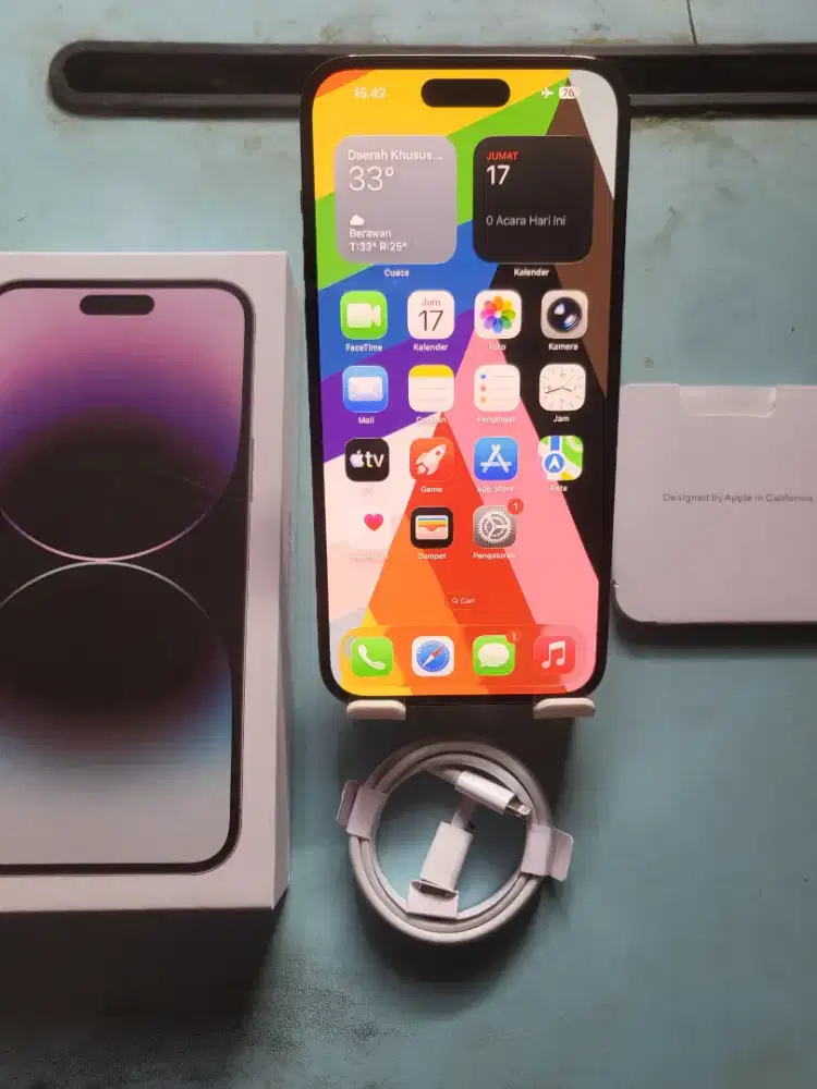 Iphone 14 pro max 128gb deppurple inter all operator mulus no minus