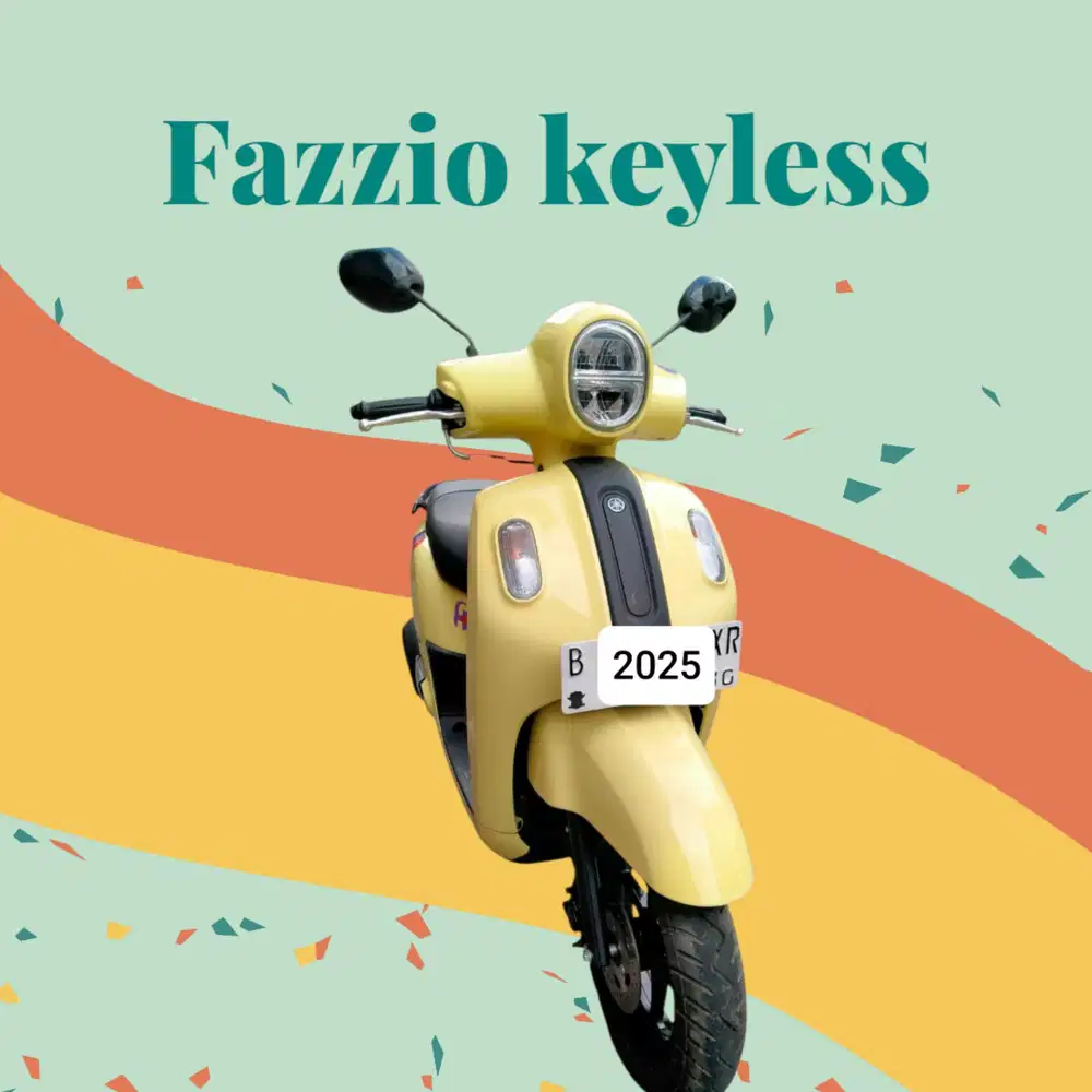 Km 3000 dp 500rb Yamaha Fazzio keyless (KTP daerah bs kredit) fazio