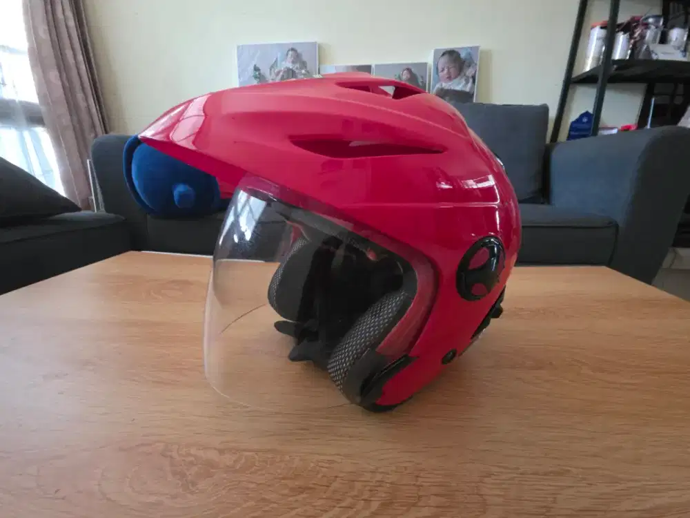 Helm Ink Flash Merah Size L Second