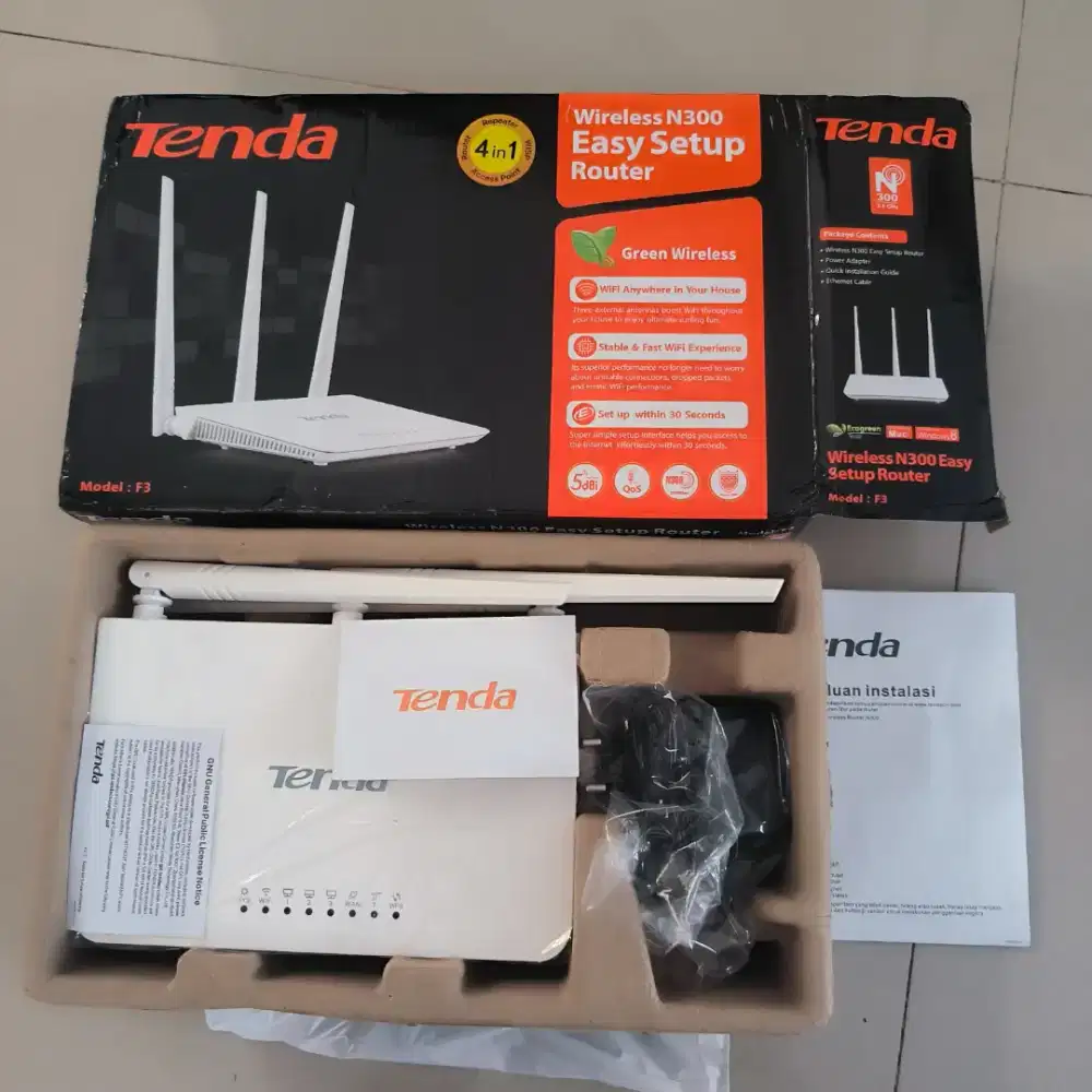 Tenda wireless n300 F3 router Murah Jual rugi edisi salah beli
