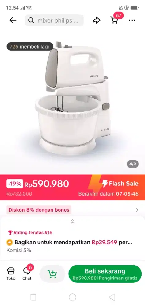 mixer stand Philips hr1559 baru beli bln Januari TDK pernah dipakai