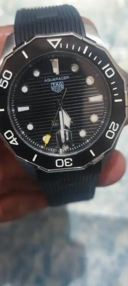 Tag Heuer Aquaracer automatic kaliber 5 rubber black  trap