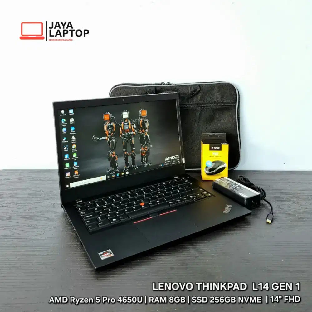 Lenovo Thinkpad L14 Ryzen 5 Pro 8/256GB Laptop Second Bekas Murah