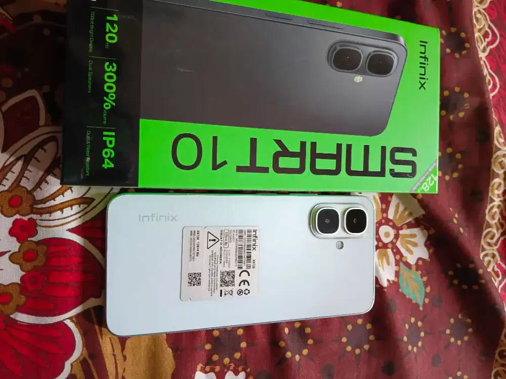 Infinix smart 10 ram4+4/128 fullset