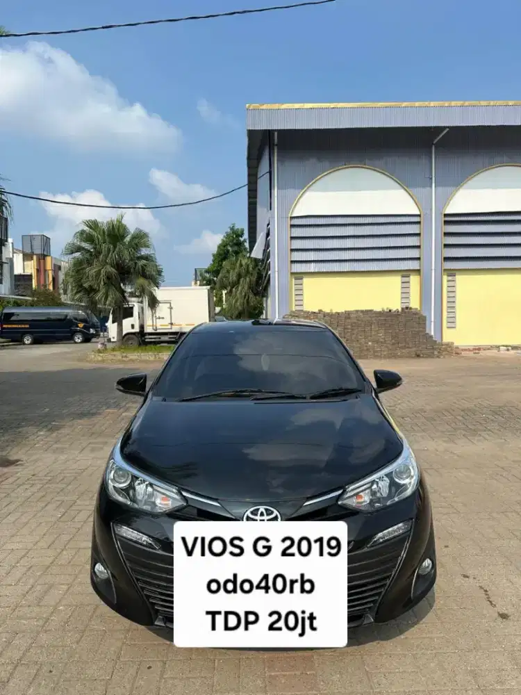 Toyota Vios G 2019 tdp20jt odo40rb facelift 2020 hitam 2018 record