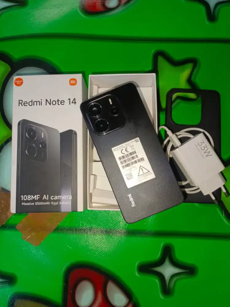 Redmi note 14 ram 8gb/128gb fulset mulus bsa tt bt
