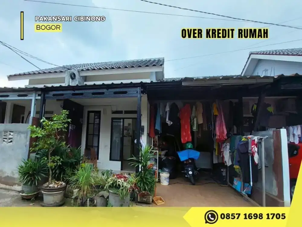 Rumah Over Kredit 69JT di dkt Stadion Pakansari Cibinong Bogor