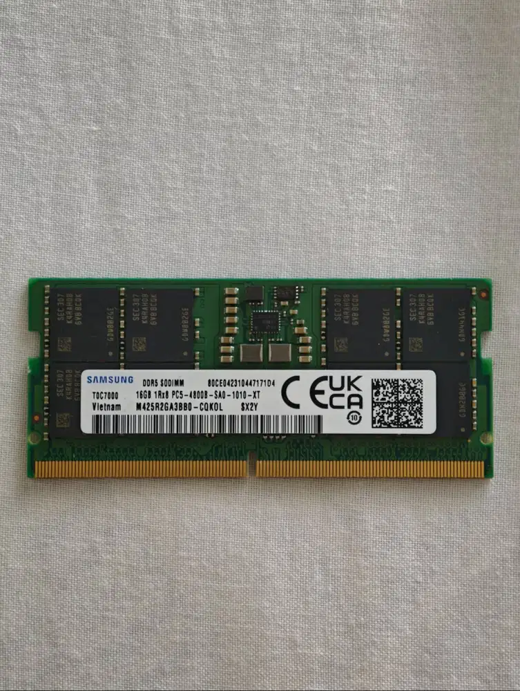 RAM 16GB DDR5 SODIMM 4800 MHz Samsung 1x16 GB Memory Laptop Notebook