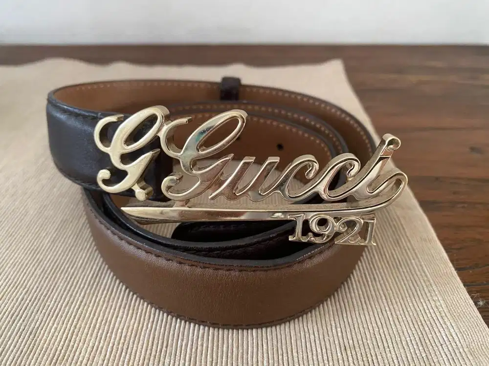 Preloved ikat pinggang merk Gucci