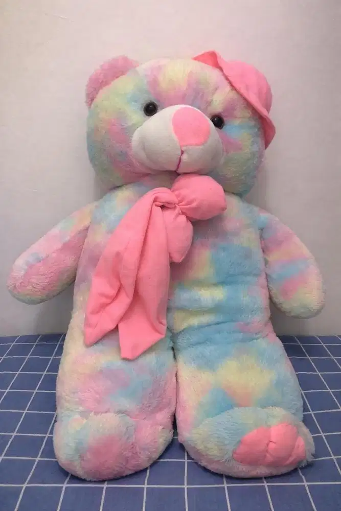 ( BISA NEGO TIPIS ) BONEKA TEDDY BEAR JUMBO PELANGI PREMIUM